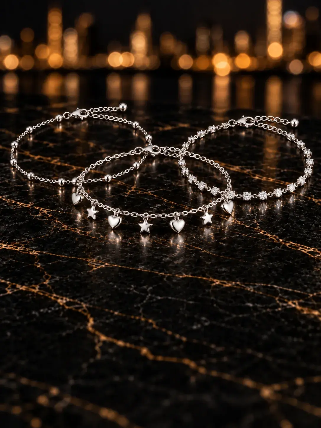 Silver na Anklet
